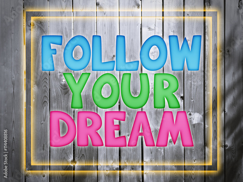 inspirational quote follow ...