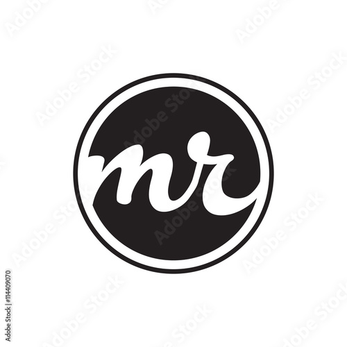initial letter logo circle with ring