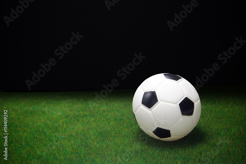 soccer ball on the green field © vetre