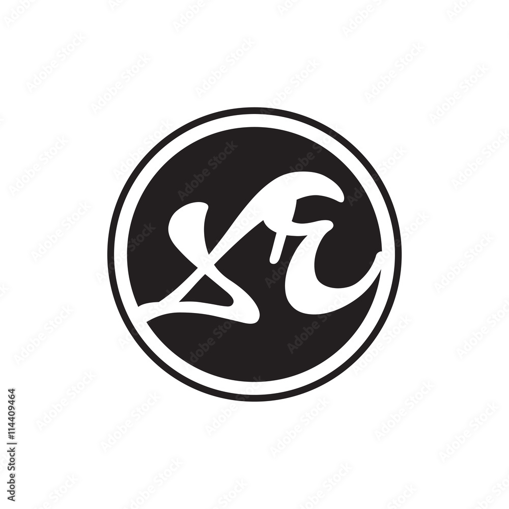 initial letter logo circle with ring initial letter logo circle with ring