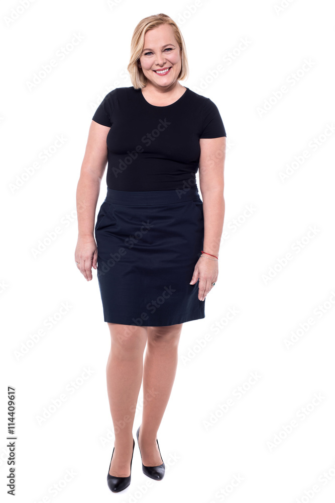 Fototapeta premium Senior woman in trendy wear.