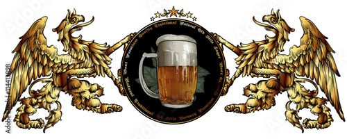 sign or logo brasserie
