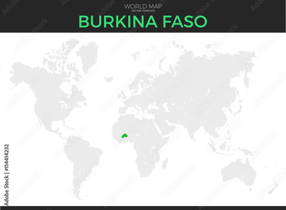 Burkina Faso Location Map