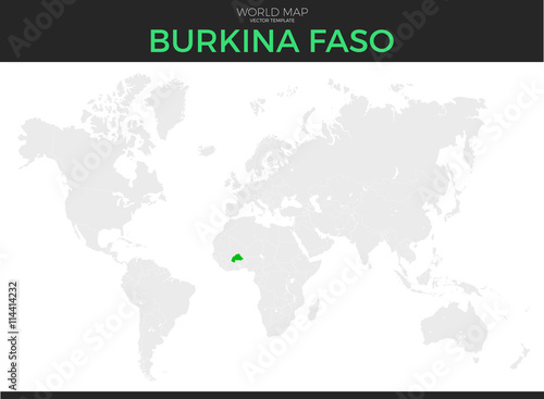 Burkina Faso Location Map