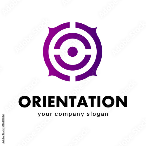 Business logo vector, orientation, point of view