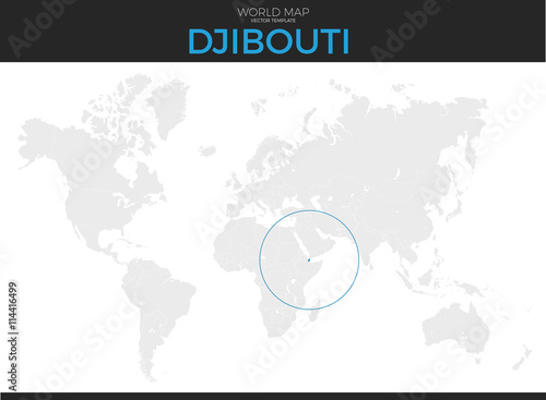 Republic of Djibouti Location Map