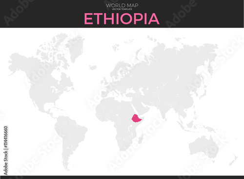 Federal Democratic Republic of Ethiopia Location Map
