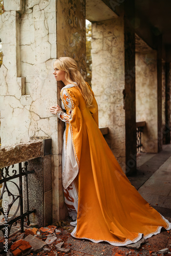 Woman in medieval dress © grape_vein
