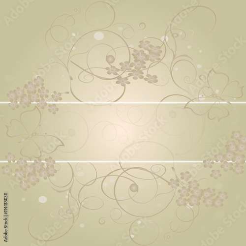 barre champagne fleur