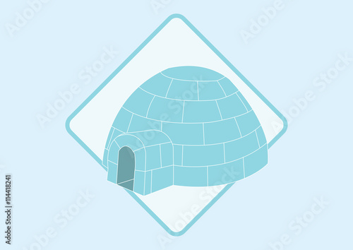 Igloo icon to represent the frozen food section.