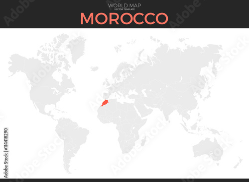 Kingdom of Morocco Location Map