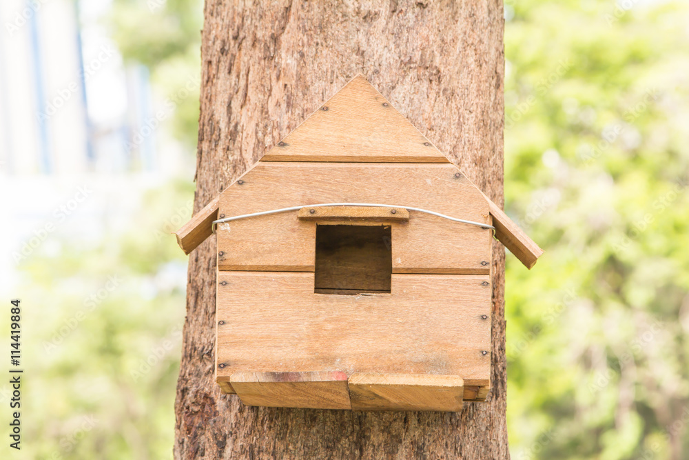 The birdhouse. The birdhouse.
