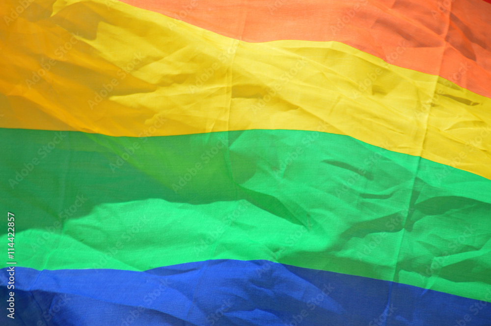 flag with rainbow colors