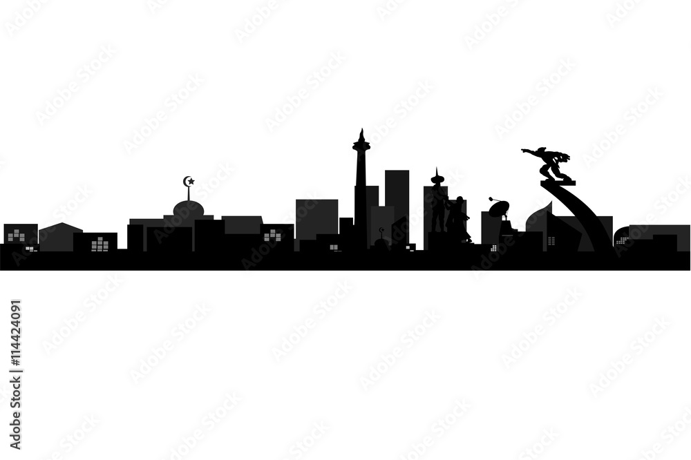 Town Silhouette 
