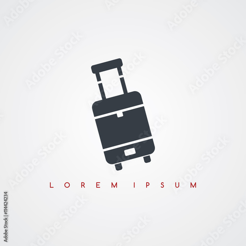 airport luggage travel icon sign logotype