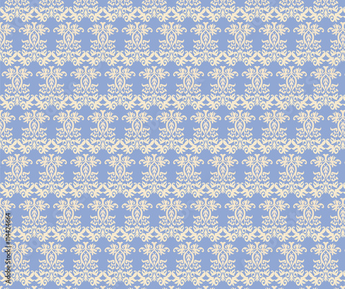 Vintage damask ornament pattern. Vector