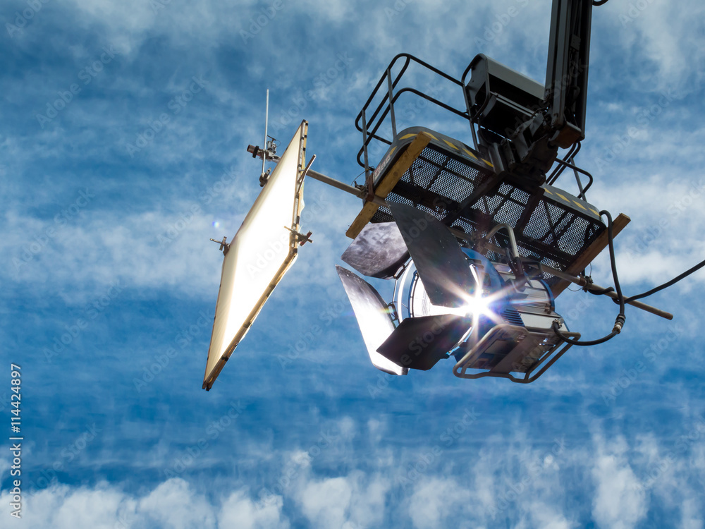 Fototapeta premium HMI daylight projector hanging