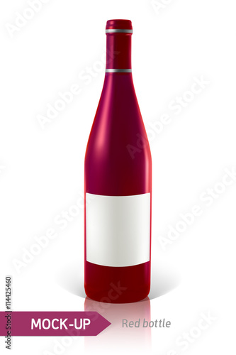 red bottles of wine or cocktail