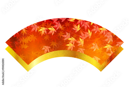 紅葉　扇子　秋　アイコン