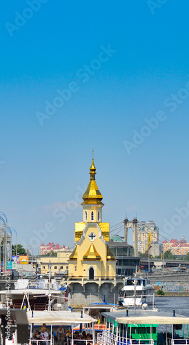 Church of St. Nicholas on the water in Kiev, Ukraine.