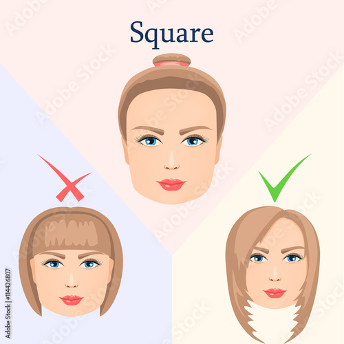 Hairstyle for square face