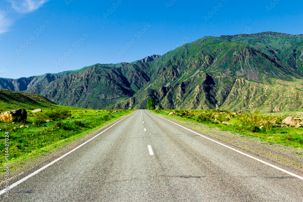 Paved mountain road