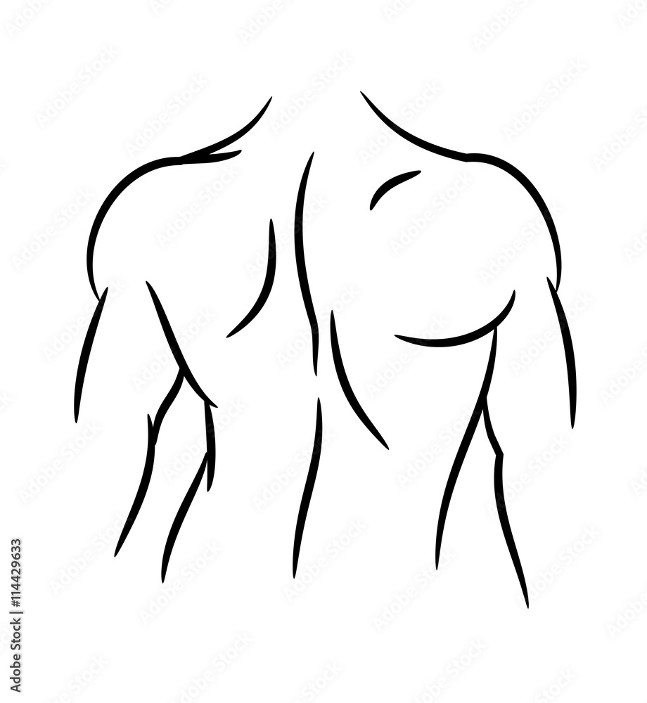 Fitness woman - back. Vector illustration Fitness woman - back. Vector illustration