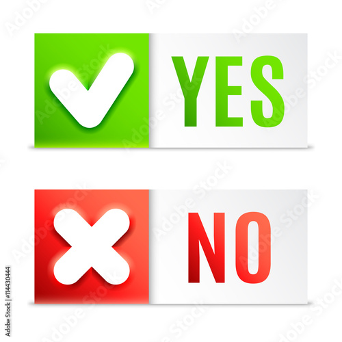 Yes and No Buttons