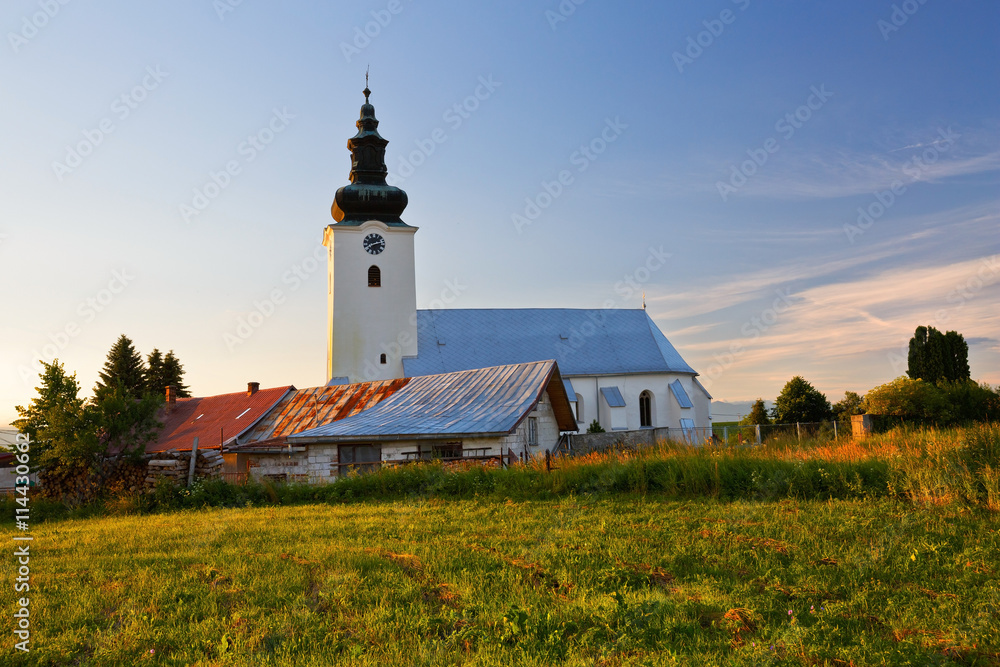 Church in a village of Turiec region, northern Slovakia. Church in a village of Turiec region, northern Slovakia.