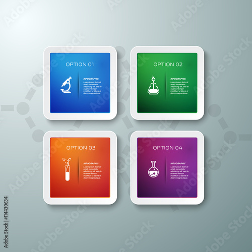 Science infographic template