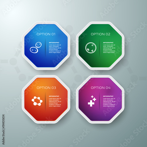 Science infographic template