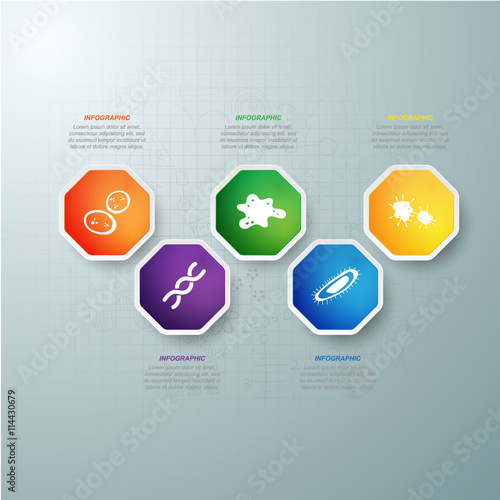 Science infographic template