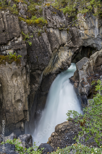 Waterfall in the Rocky Mountains - Banff National Park