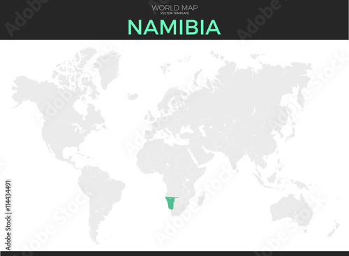 Republic of Namibia Location Map