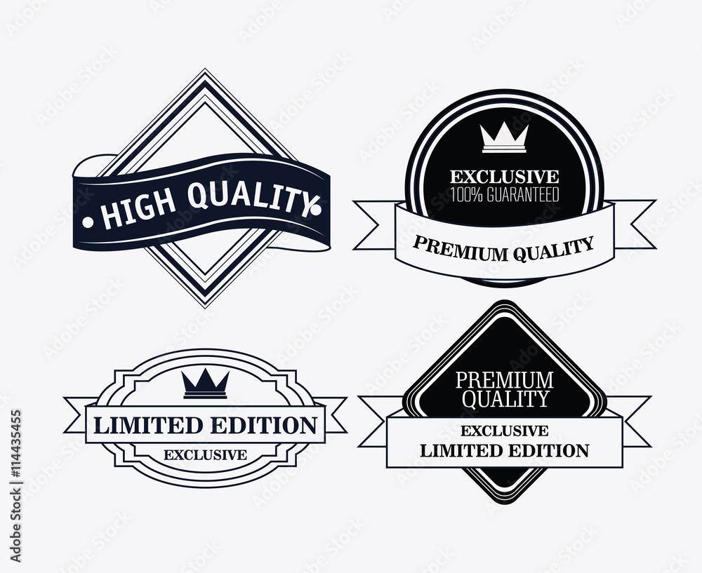Label icon set. Premium and Quality design. Vector graphic