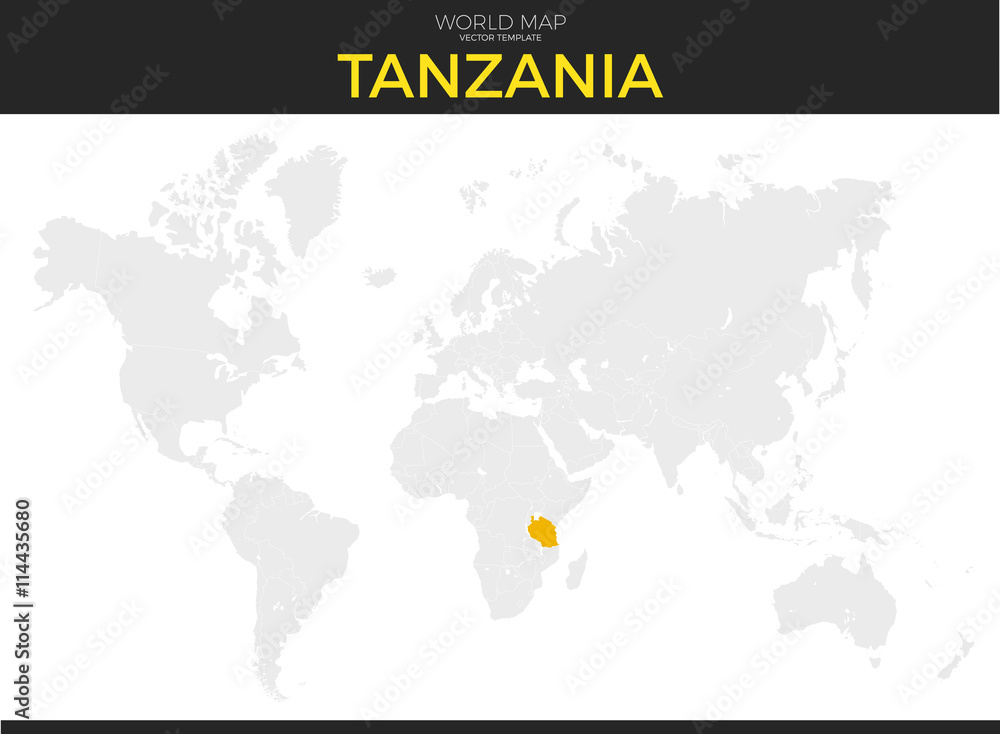 United Republic of Tanzania Location Map
