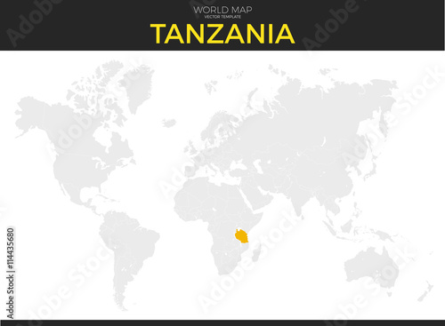 United Republic of Tanzania Location Map