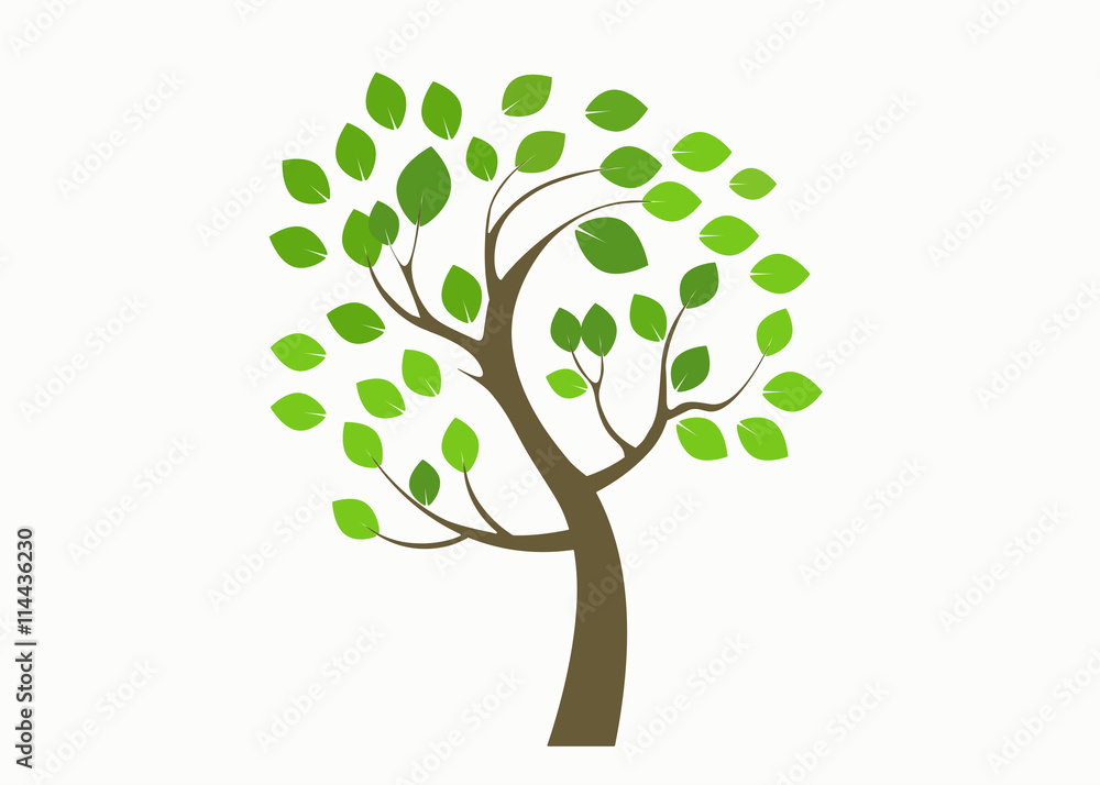Fototapeta premium Stylized vector tree