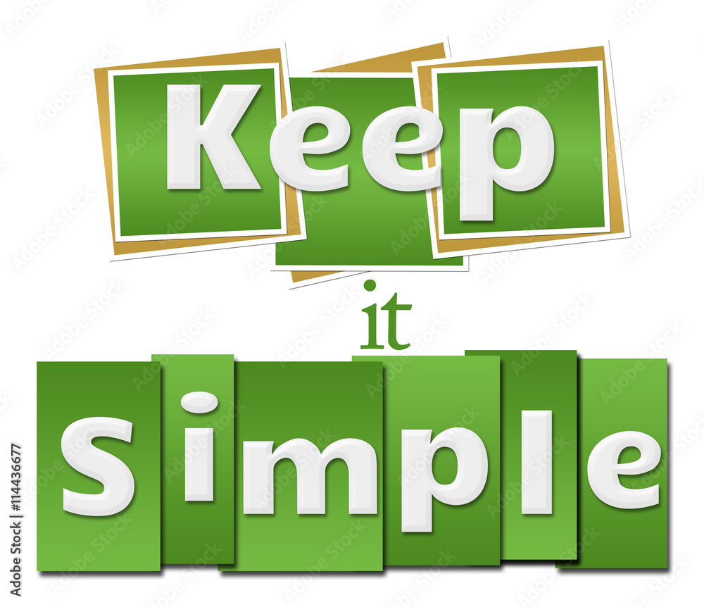 Fototapeta premium Keep It Simple Green Squares Stripes 