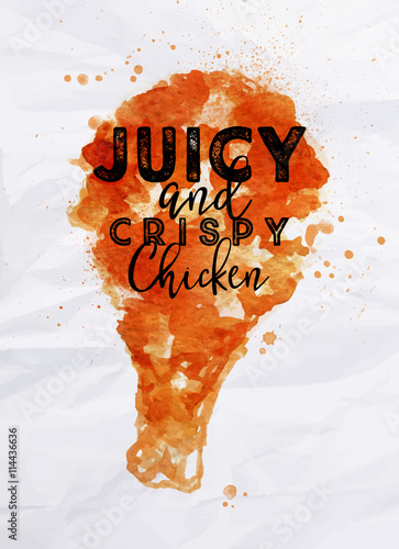 Poster crispy chicken