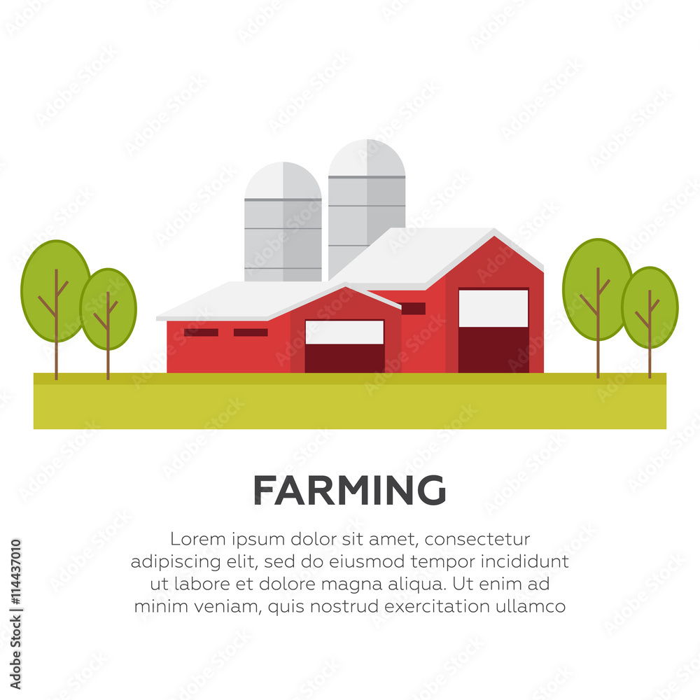 Organic products, farm concept
