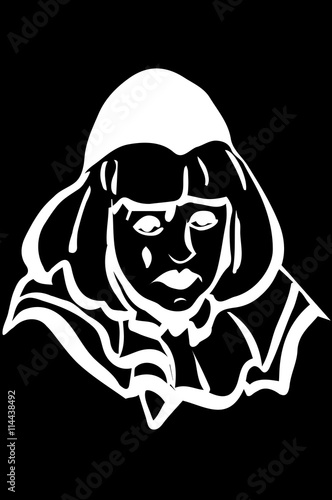  sad white clown