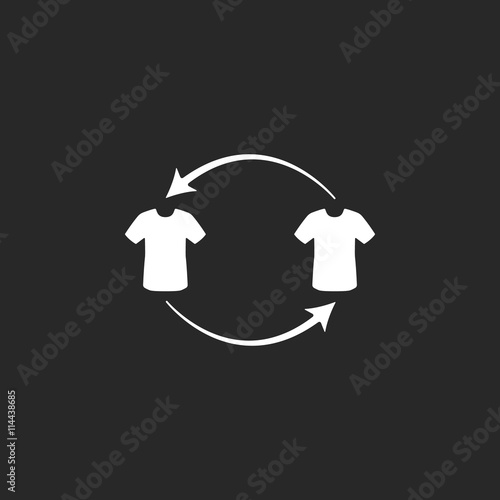 Sport soccer player replace sign simple icon on background