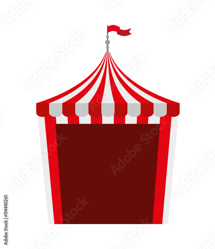 circus tent isolated icon design