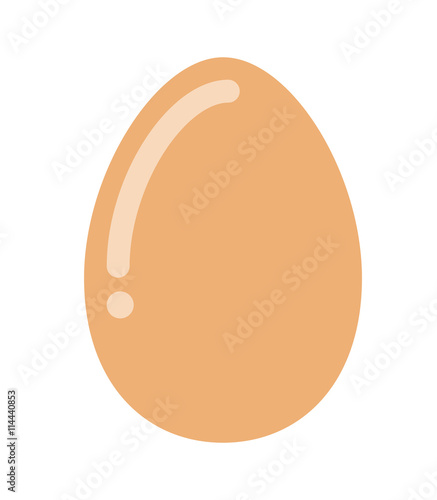 Fotografie, Obraz delicious egg hen isolated icon design
