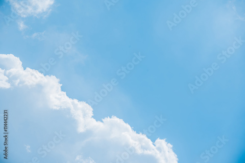 blue sky and cloud