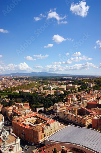 Aerial view to Vatican city. 