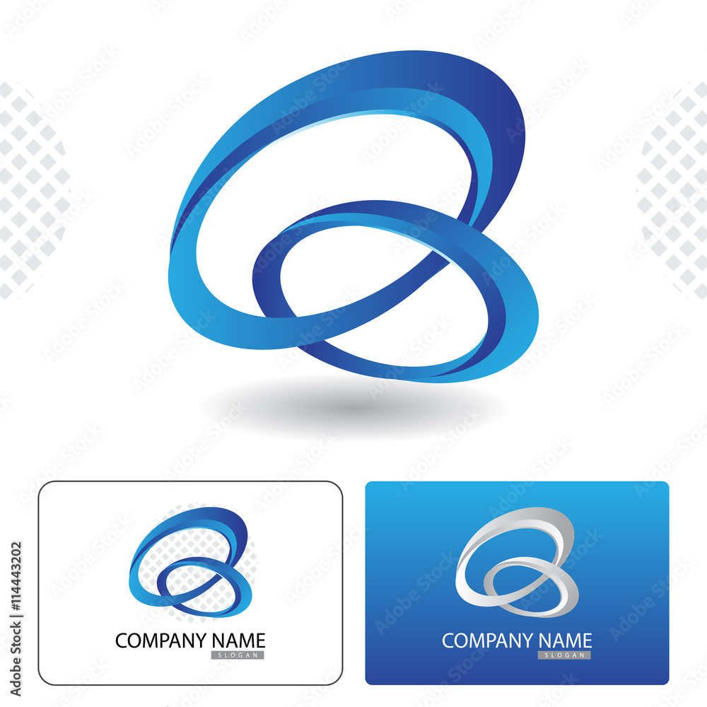 Icon Design with Business Card Template Icon Design with Business Card Template