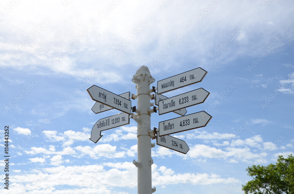 タイ　タリンガムビーチの看板