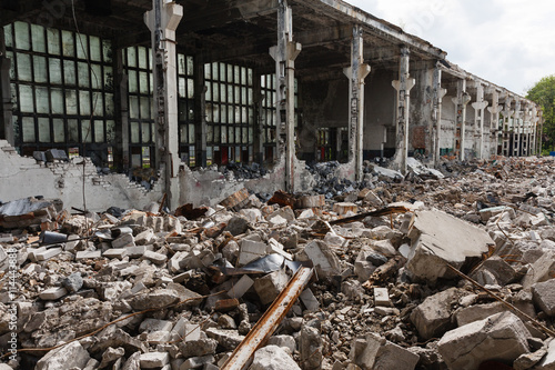 Destroyed building - rubble